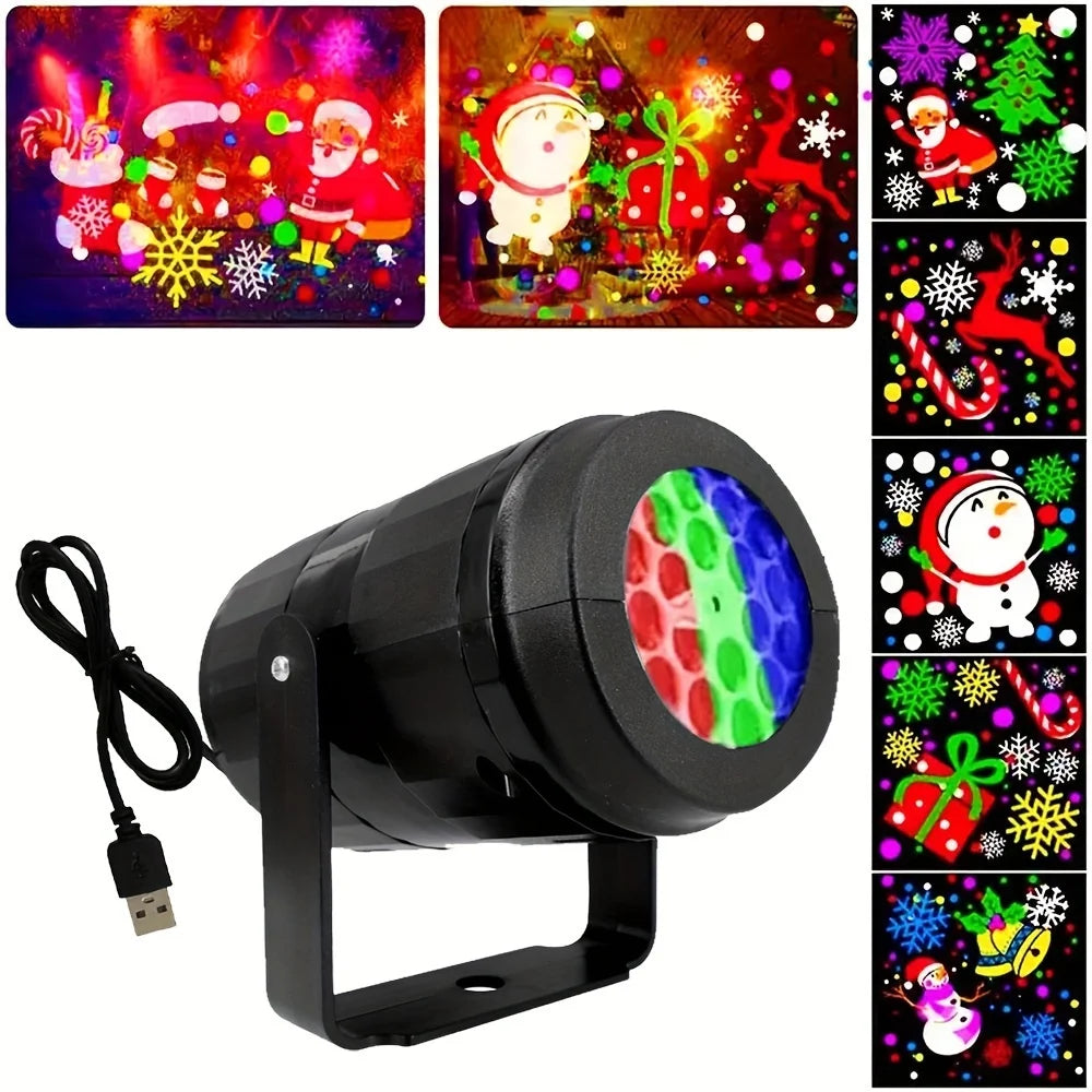 Santa Ceiling Projector (16 Rotating Christmas Scenes)