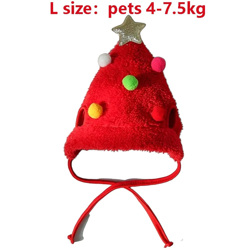 Pet Christmas Hat or Bib (Reindeer, Tree & Santa)