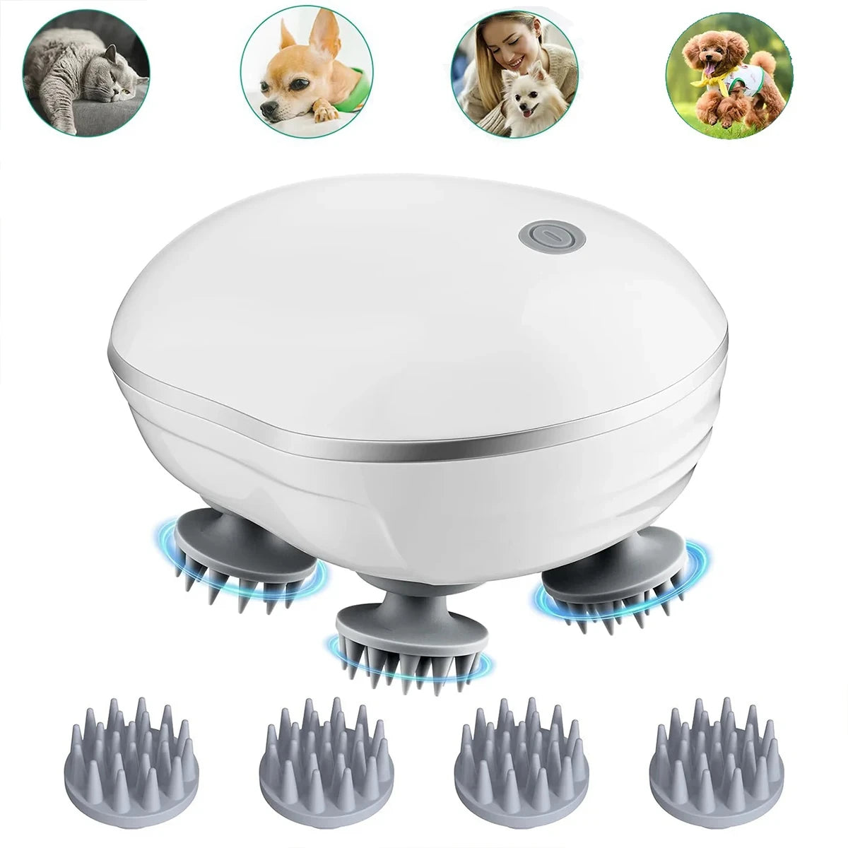 Head Spa Scalp Massager (Waterproof, Rechargeable)
