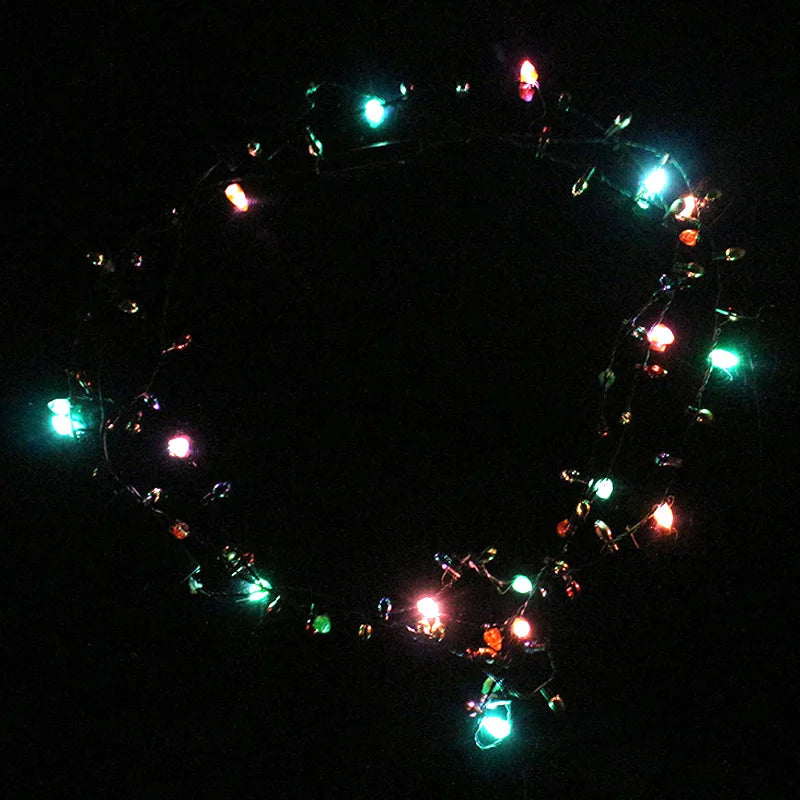 Light-Up Christmas Bulb Necklace