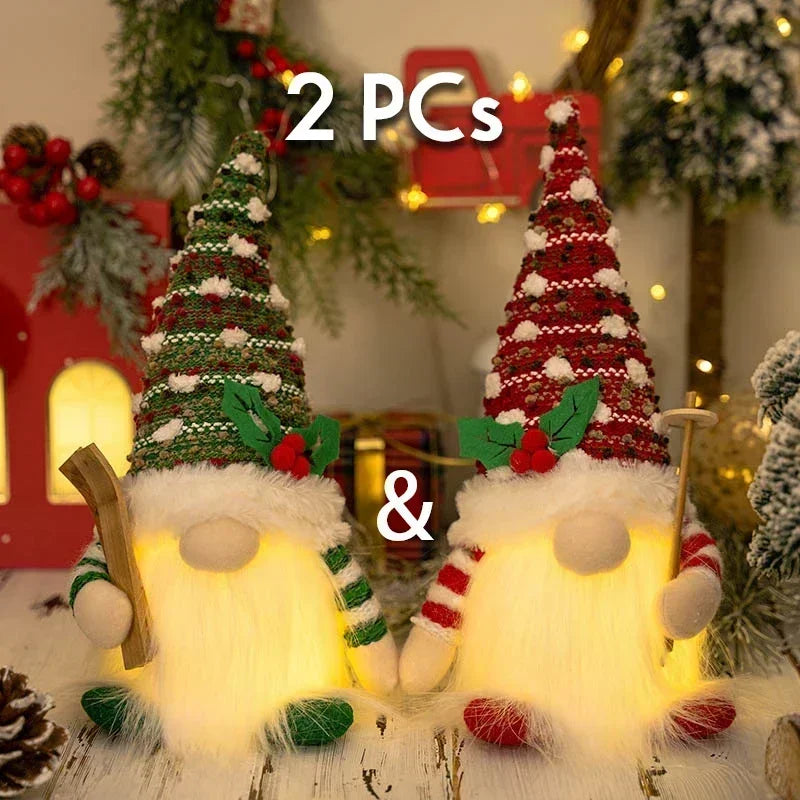 Glowing Christmas Gnomes (Mr & Mrs Pair)
