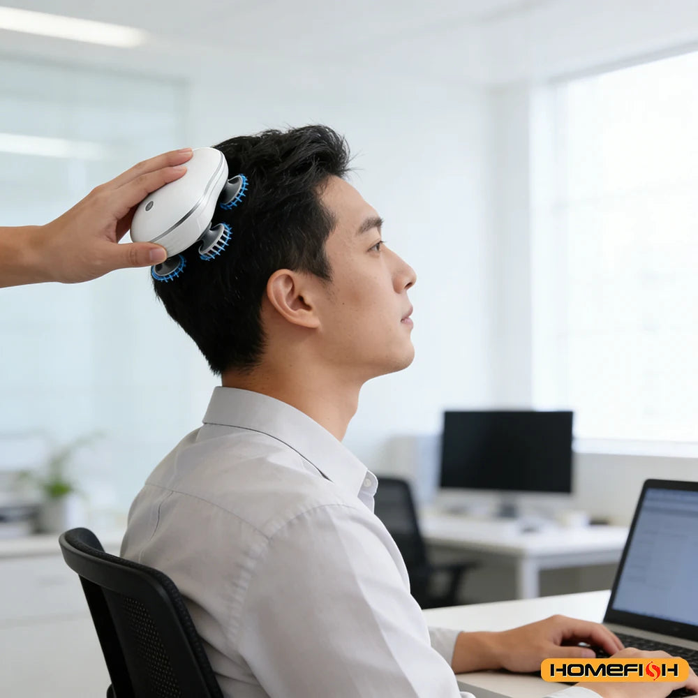 Head Spa Scalp Massager (Waterproof, Rechargeable)
