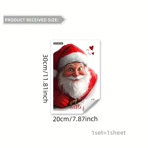 3D Santa Window Sticker