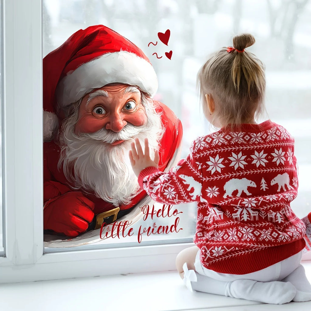 3D Santa Window Sticker