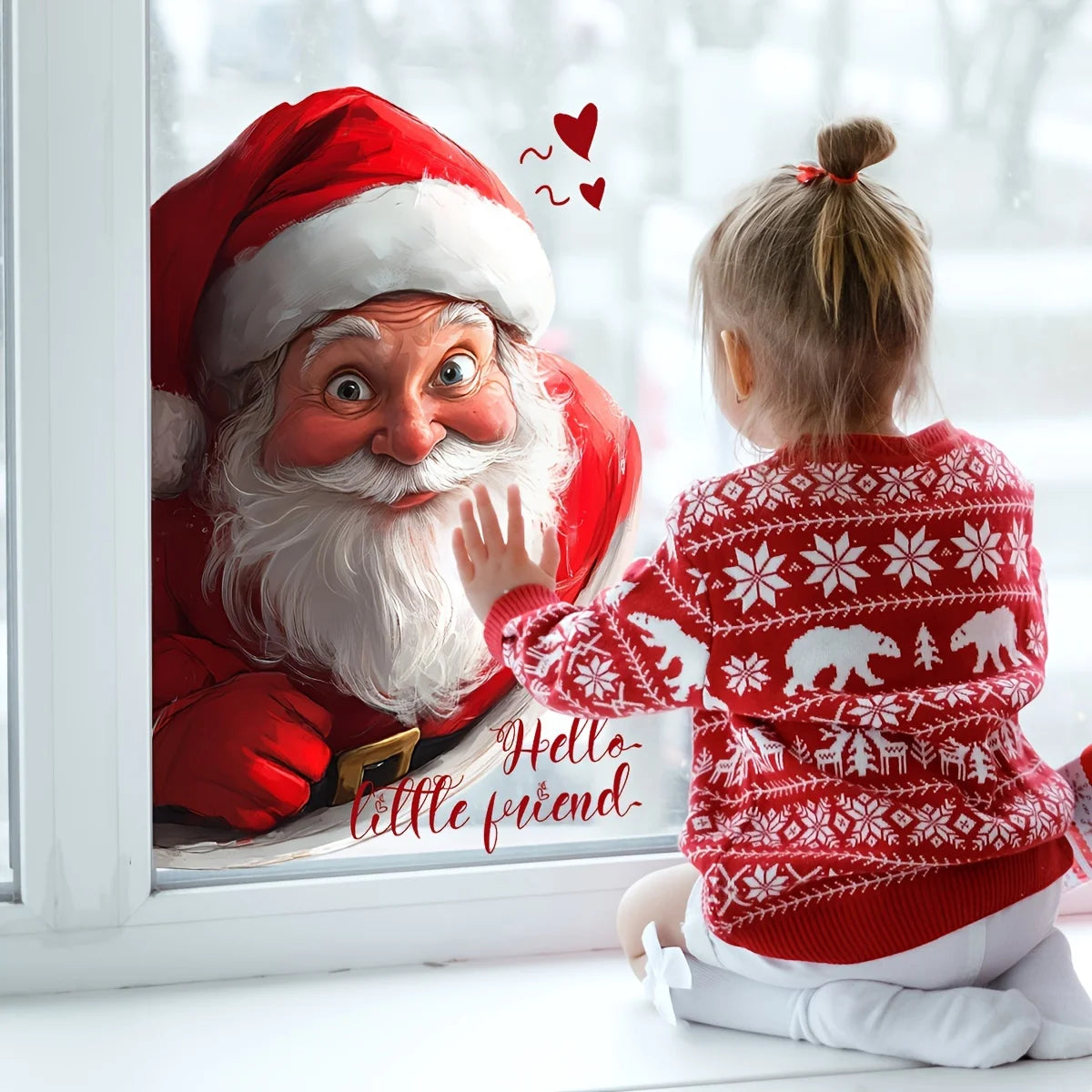 3D Santa Window Sticker
