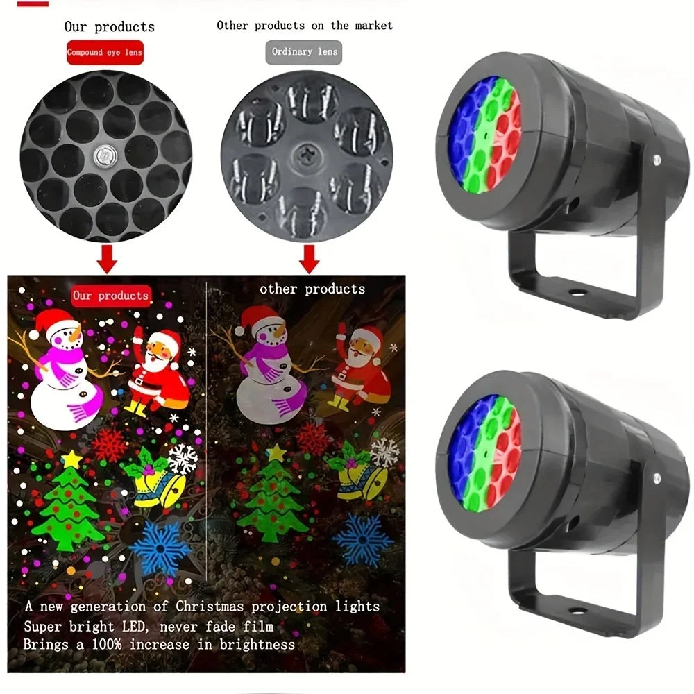 Santa Ceiling Projector (16 Rotating Christmas Scenes)