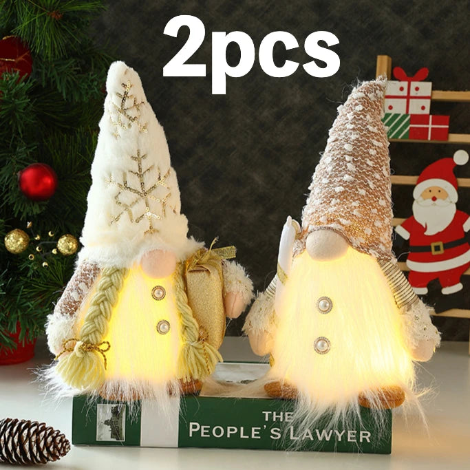 Glowing Christmas Gnomes (Mr & Mrs Pair)