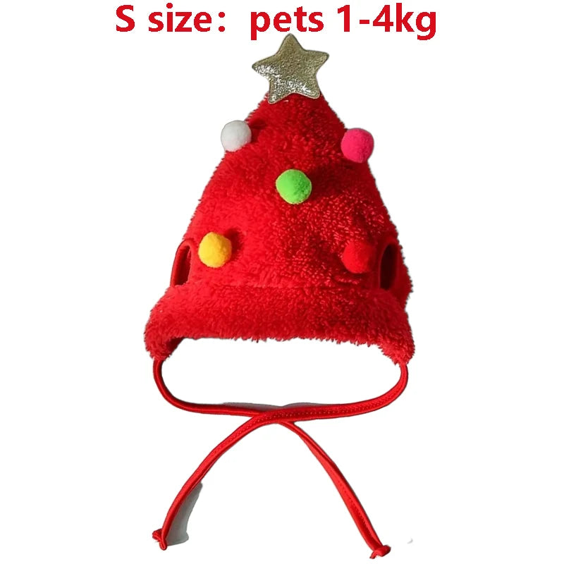 Pet Christmas Hat or Bib (Reindeer, Tree & Santa)