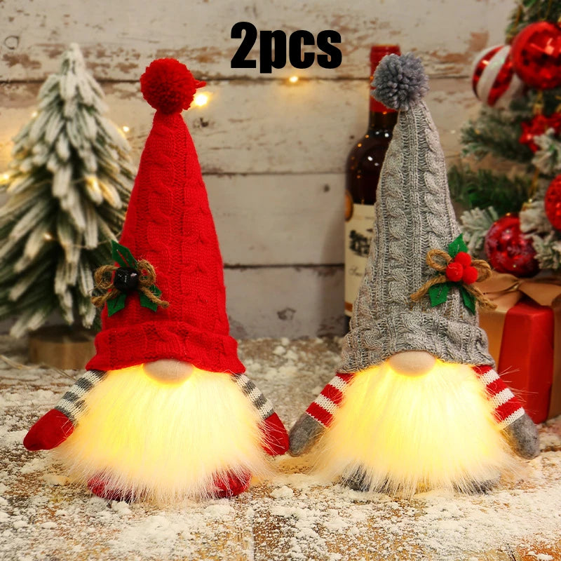 Glowing Christmas Gnomes (Mr & Mrs Pair)