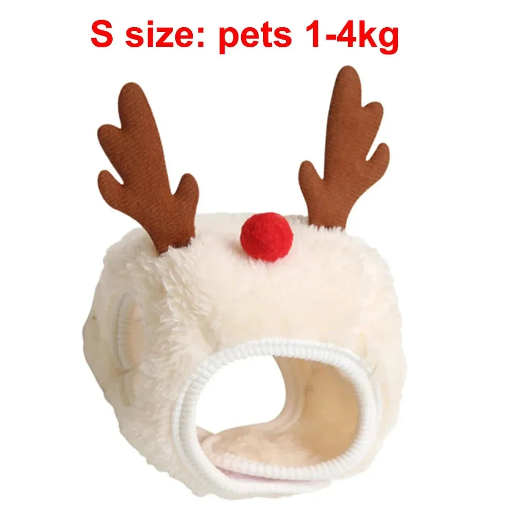 Pet Christmas Hat or Bib (Reindeer, Tree & Santa)