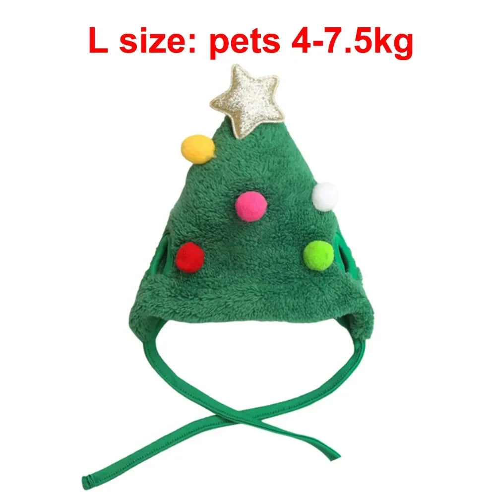 Pet Christmas Hat or Bib (Reindeer, Tree & Santa)