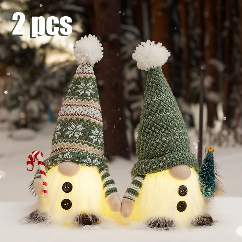 Glowing Christmas Gnomes (Mr & Mrs Pair)