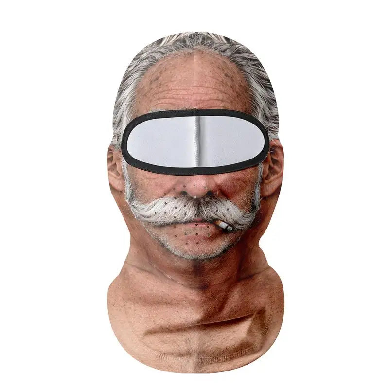 Santa Grandpa Face Ski Mask (Funny Stocking Stuffer)