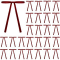 Velvet Christmas Tree Bows (10-Pack)