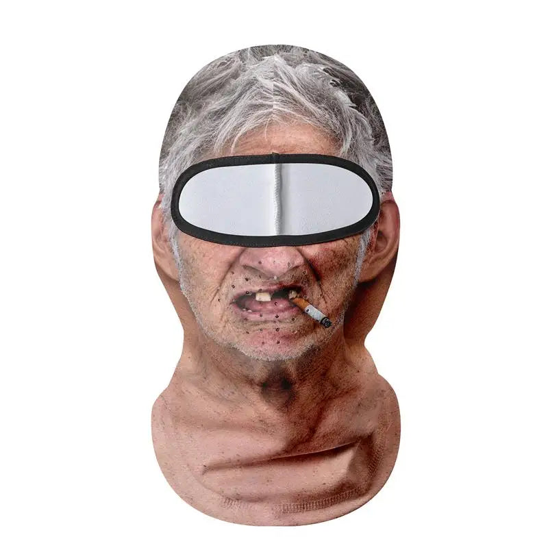 Santa Grandpa Face Ski Mask (Funny Stocking Stuffer)